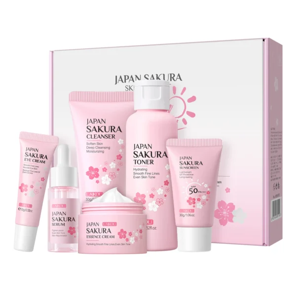 LAIKOU cherry blossom skin care - 6 pcs Set